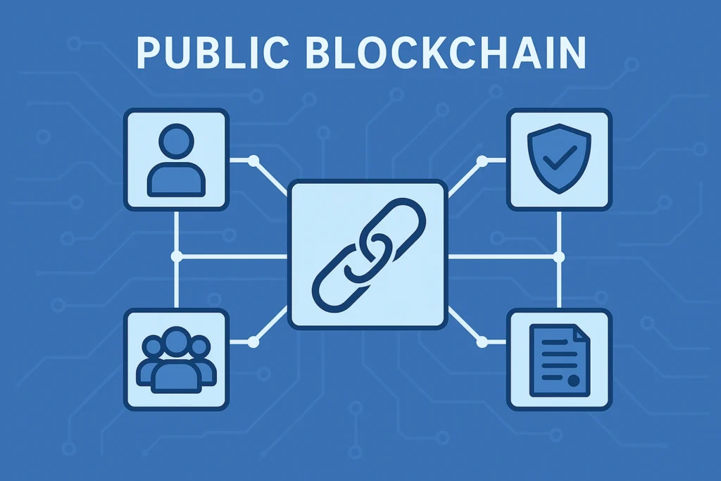 البلوك تشين العامة (Public Blockchain)