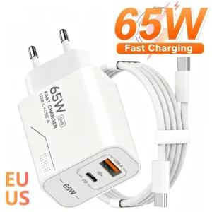 شاحن USB C بقوة 65 واط بتقنية GaN