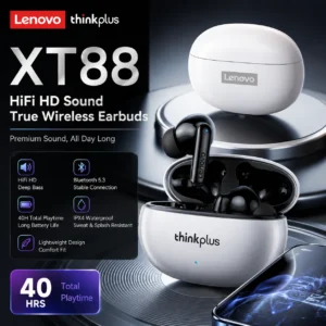 سماعات لينوفو XT88 لاسلكية بعزل ENC