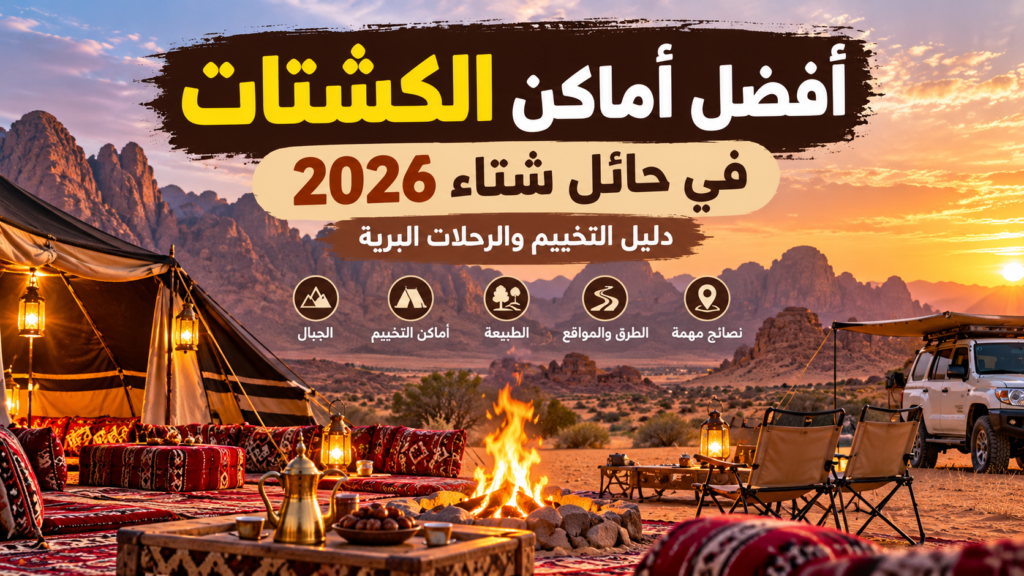 أفضل أماكن الكشتات في حائل شتاء 2026